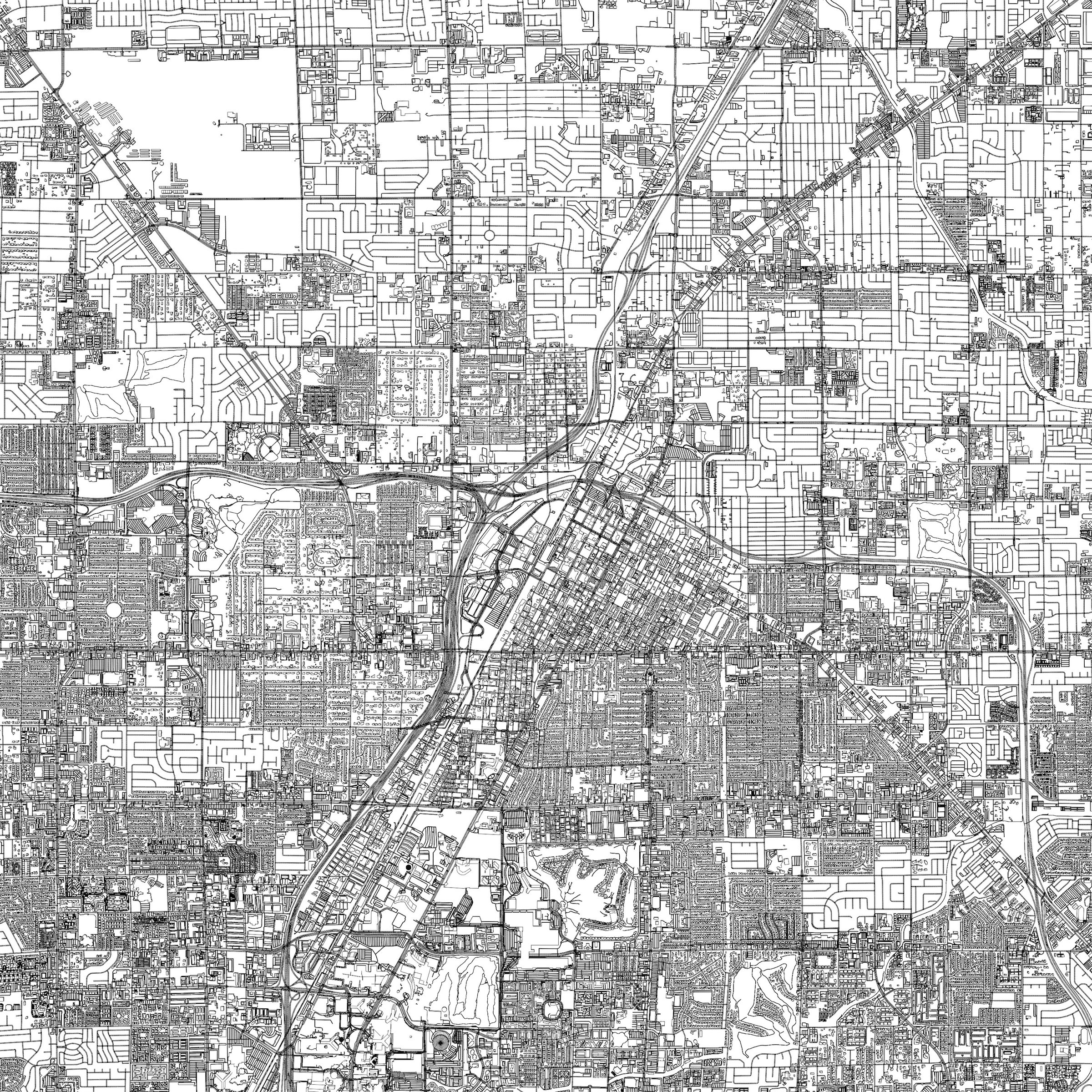 3D illustration of city and urban in Las Vegas USA