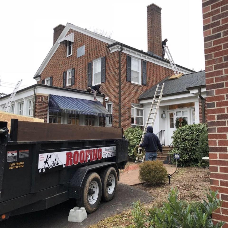 Knox Roofing branded sunset background