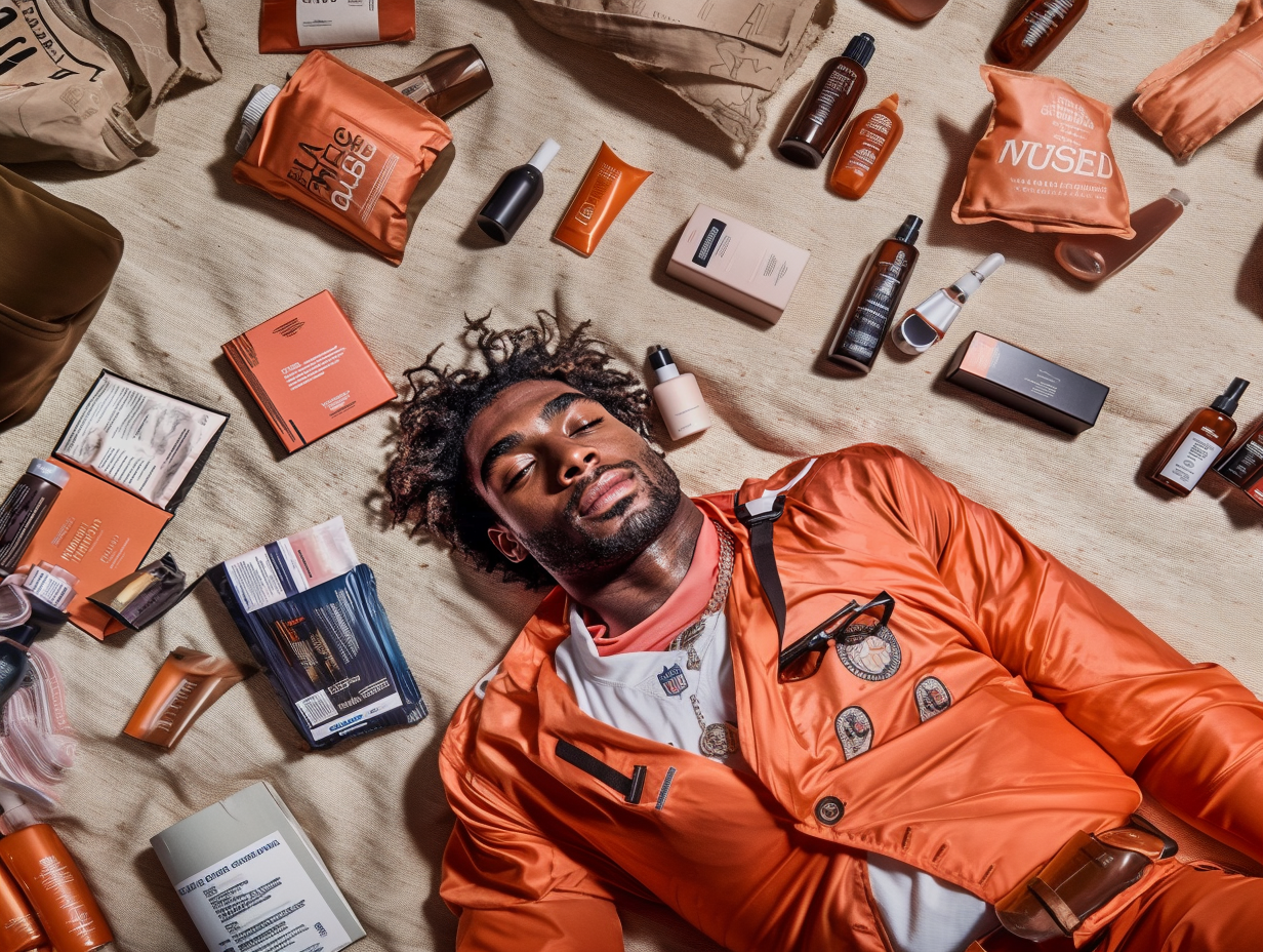 Name image likeness with a male flag football player