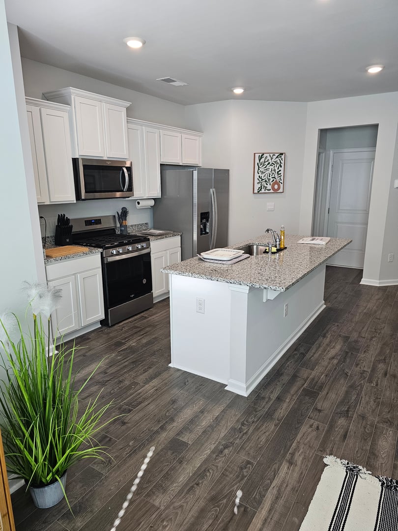 Modern kitchen with premium appliances