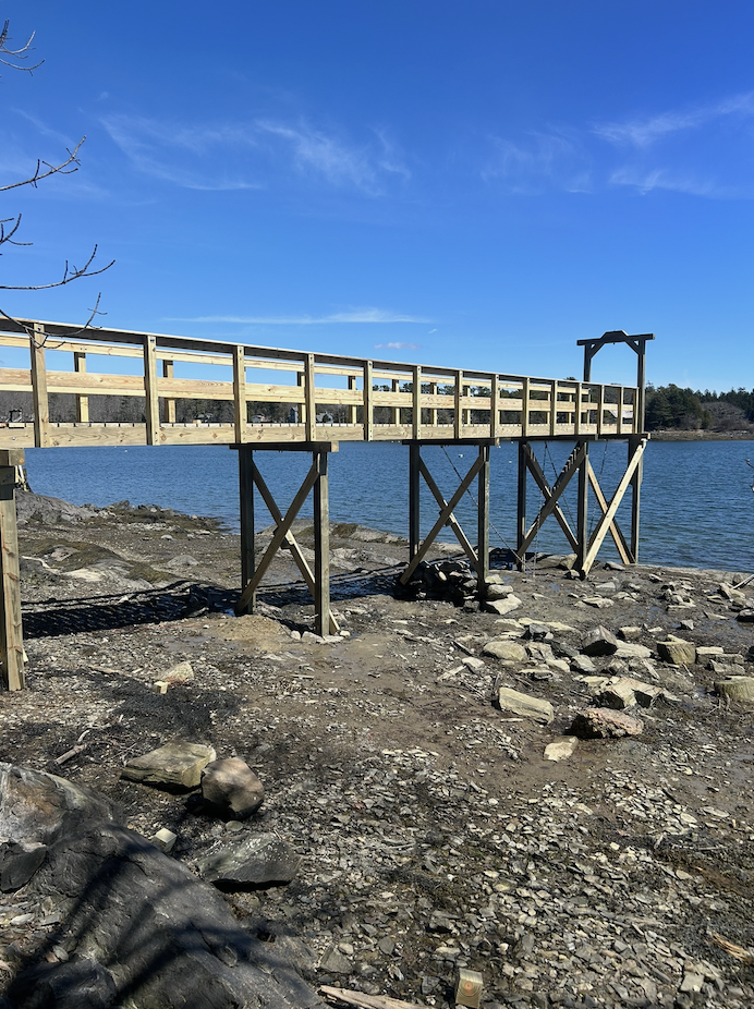 Dock construction project by Midcoast Dock LLC