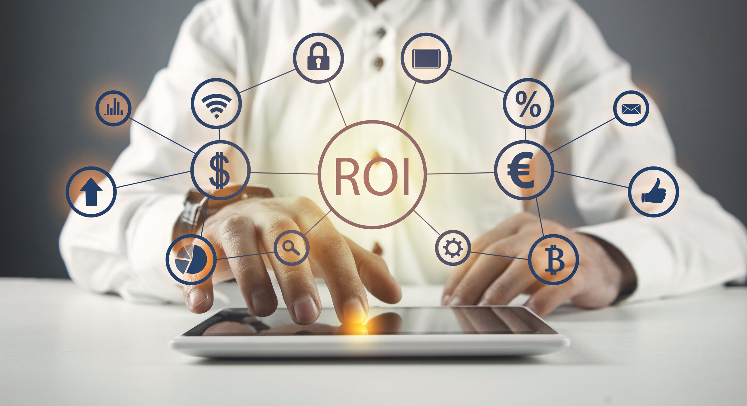 ROI-Return On Investment. Business concept