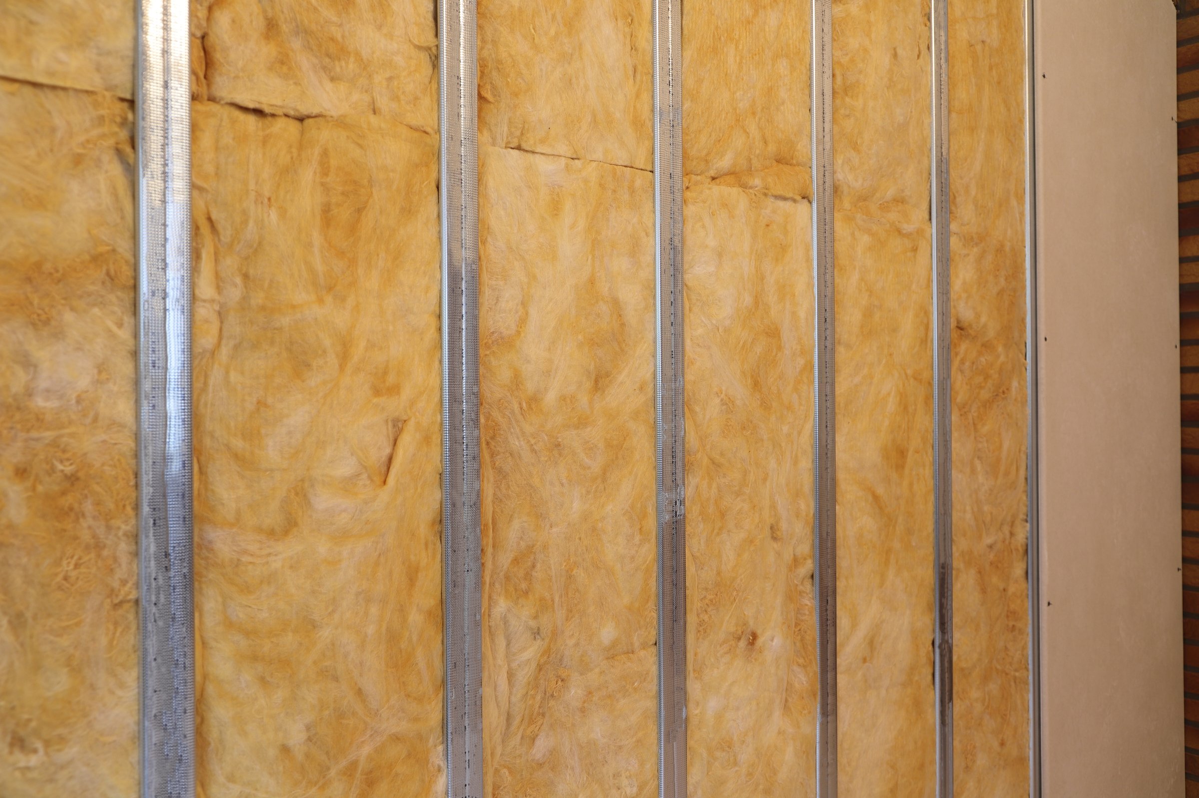 a drywall with insulation material