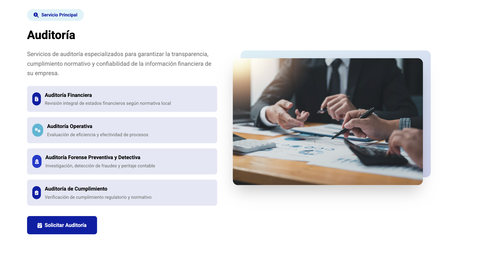 Accounting Firm Website - About Section