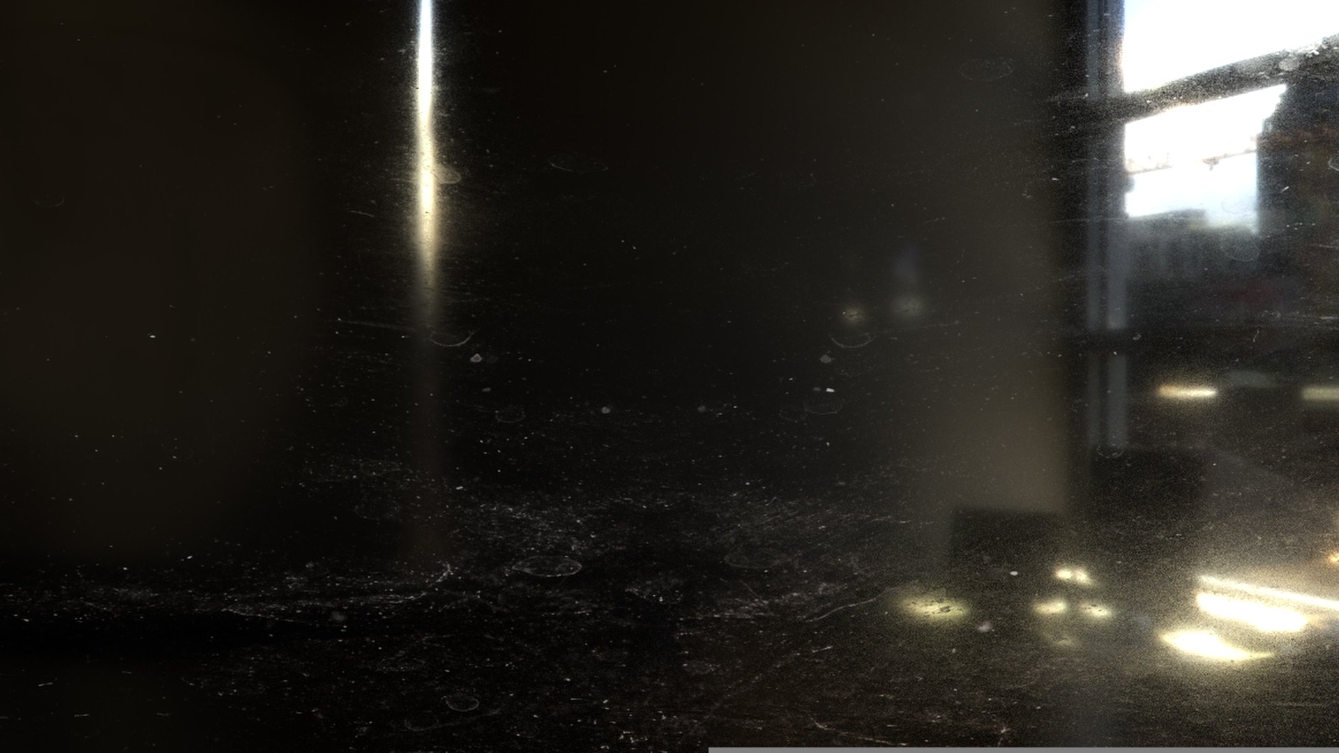 3d dust glass. Computer generated 3d render