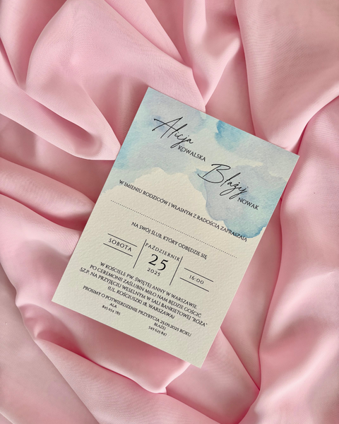 Zaproszenie pastelowe 3