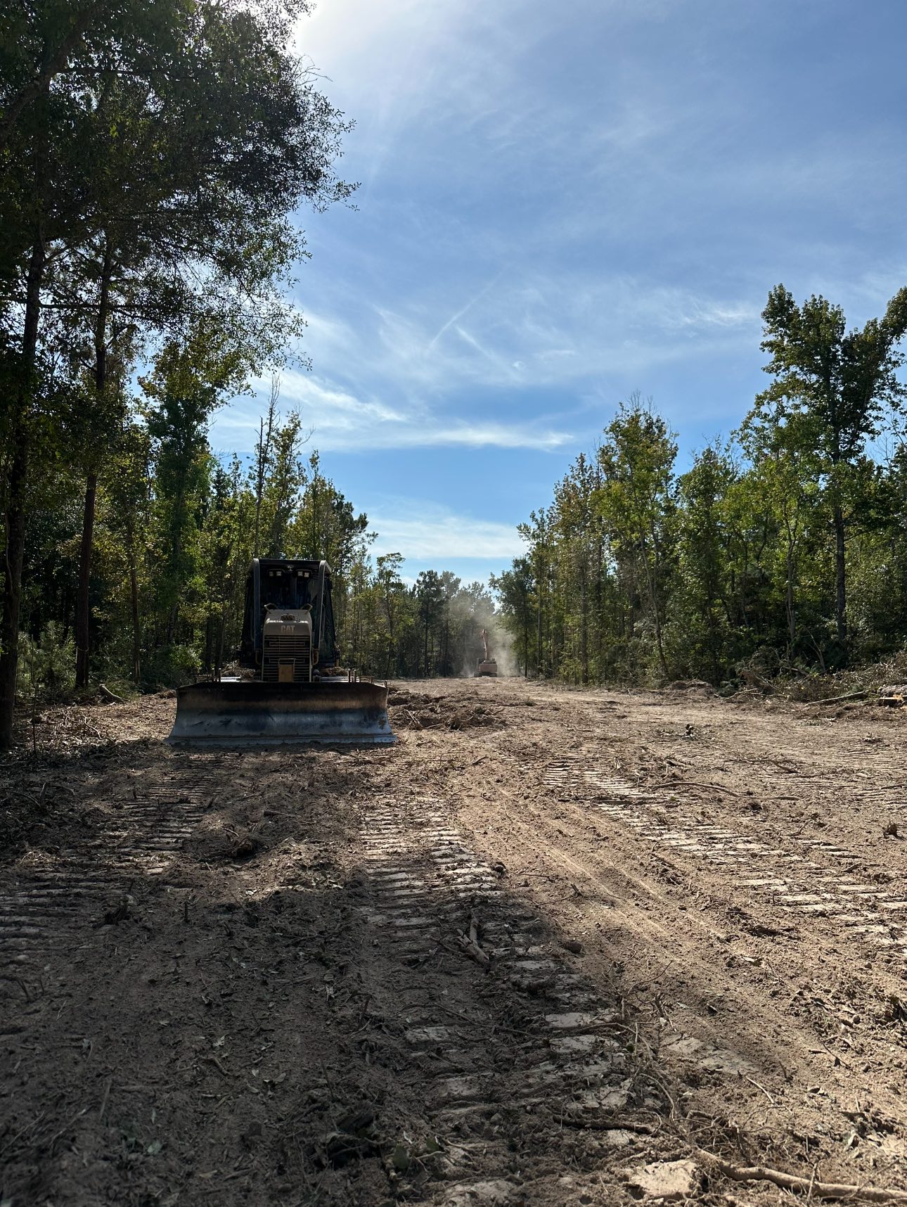 Completed land clearing project