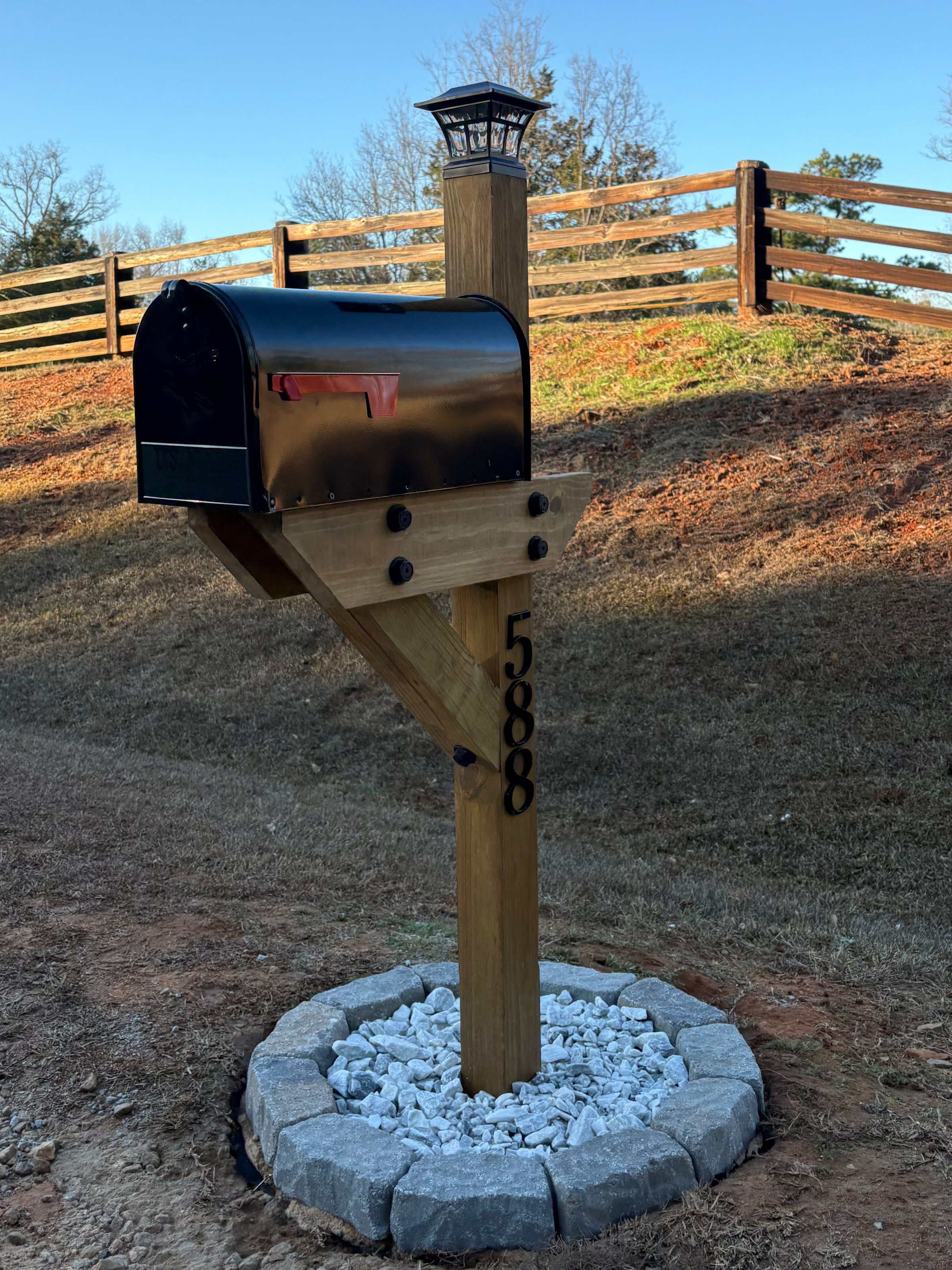Professional mailbox installation by Damascus Solutions