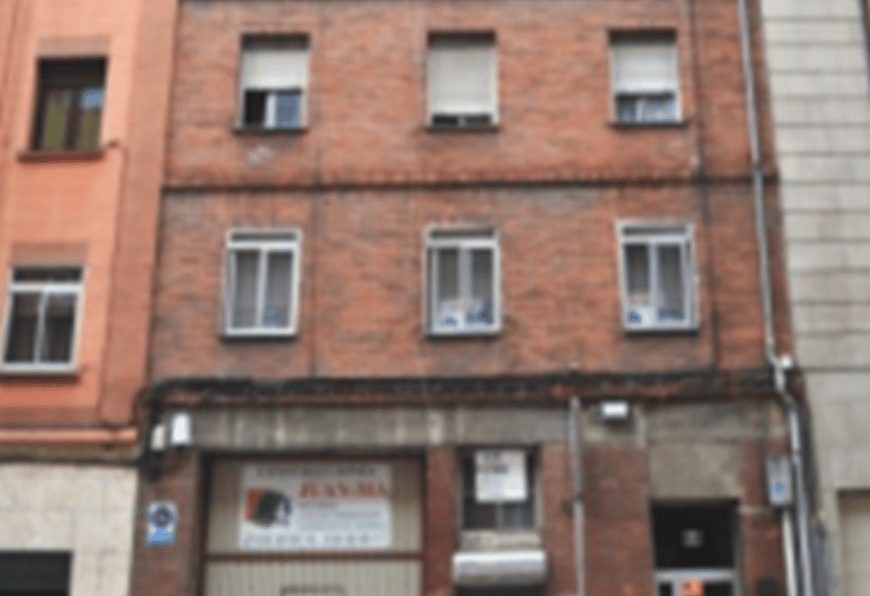 Interior of domestic room of abandoned forsaken apartment house