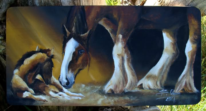 Klacz ze źrebaczkiem 1