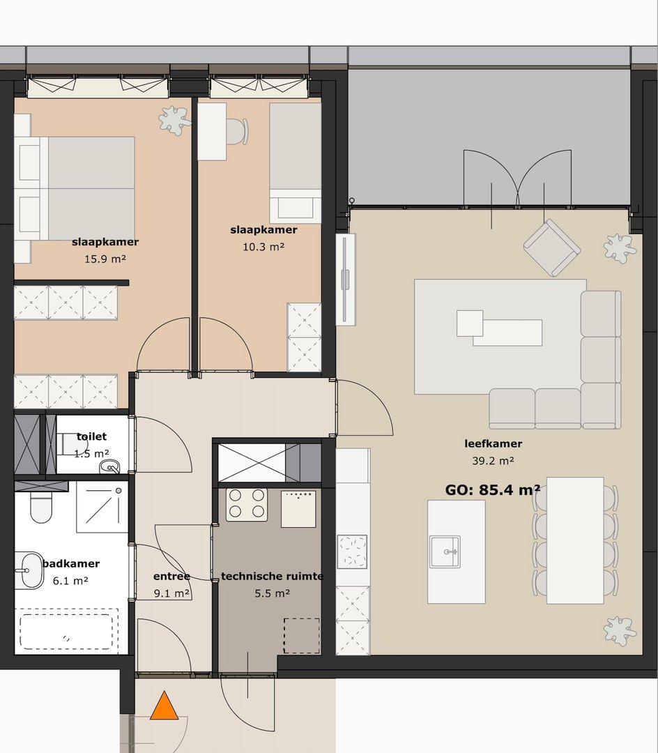 Putgraaf210 - Appartement Type 3