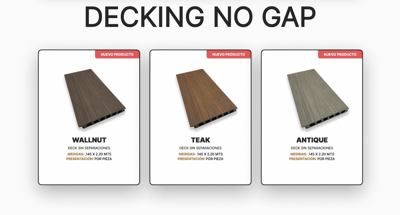 DECKING NO GAP - Sistema sin separaciones