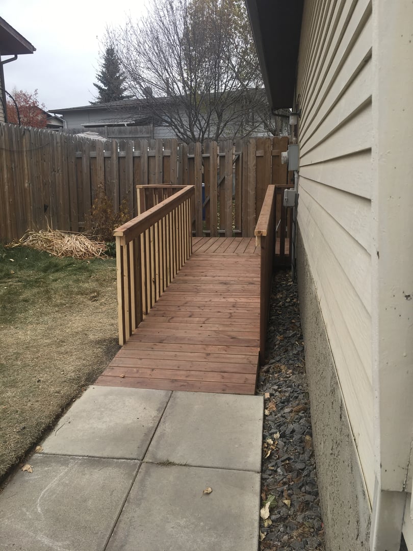 Custom ramp construction detail