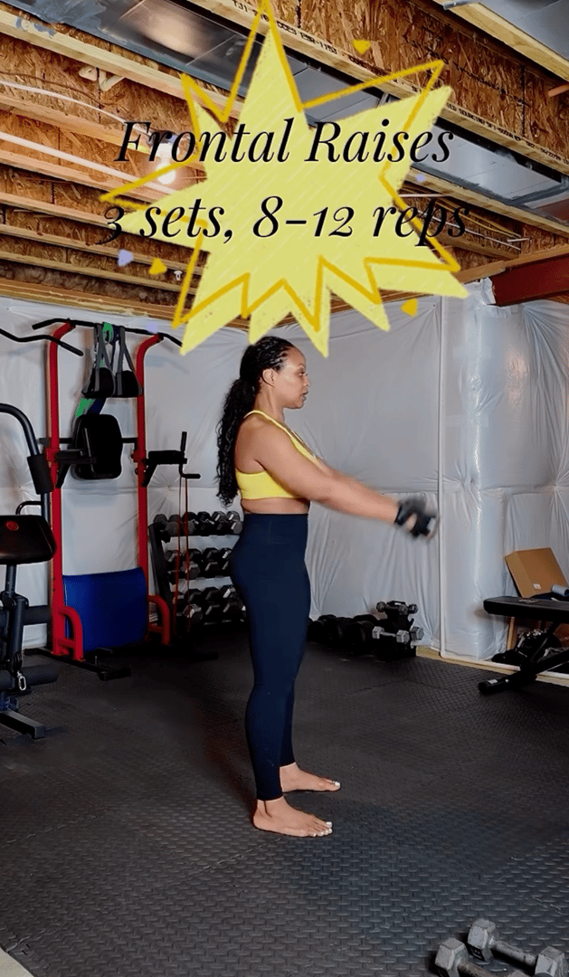 Strong arms workout - bicep curls and dumbbell exercises