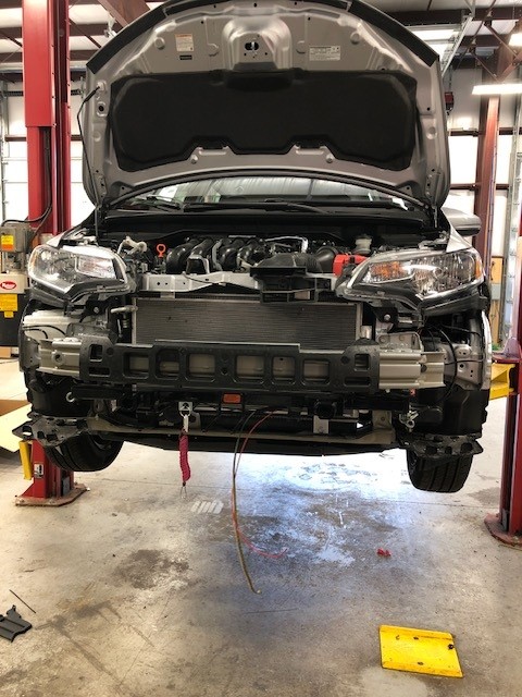 Flat Tow Installation In Progress