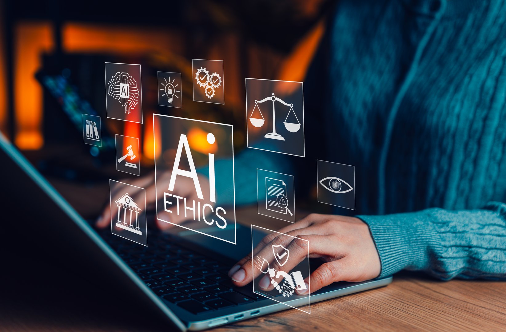 AI Ethics and Responsible Artificial Intelligence Governance Concept