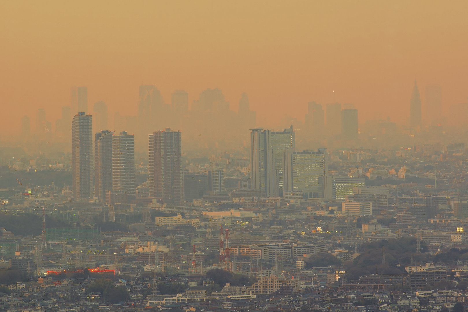 The Dust pollution PM2.5 in city