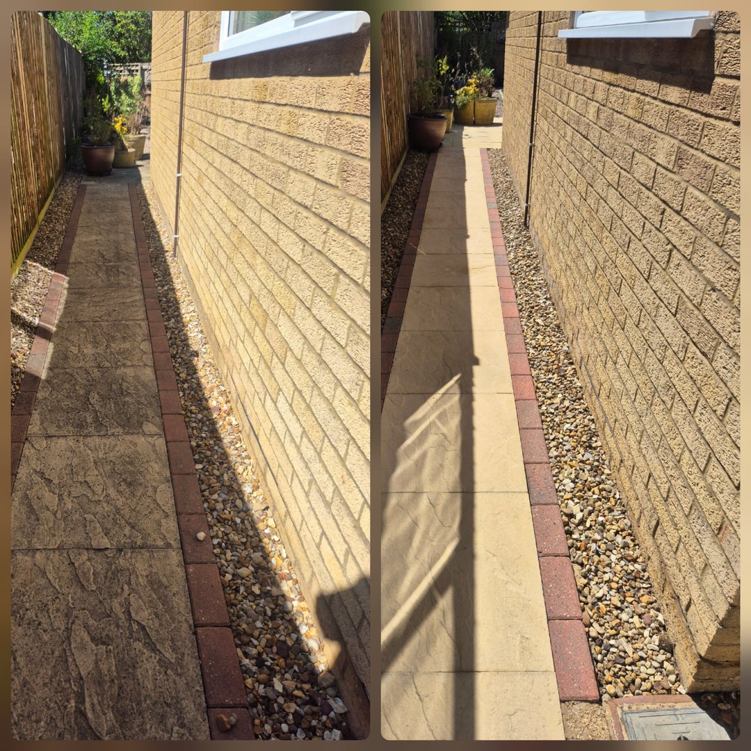 Patio cleaning transformation