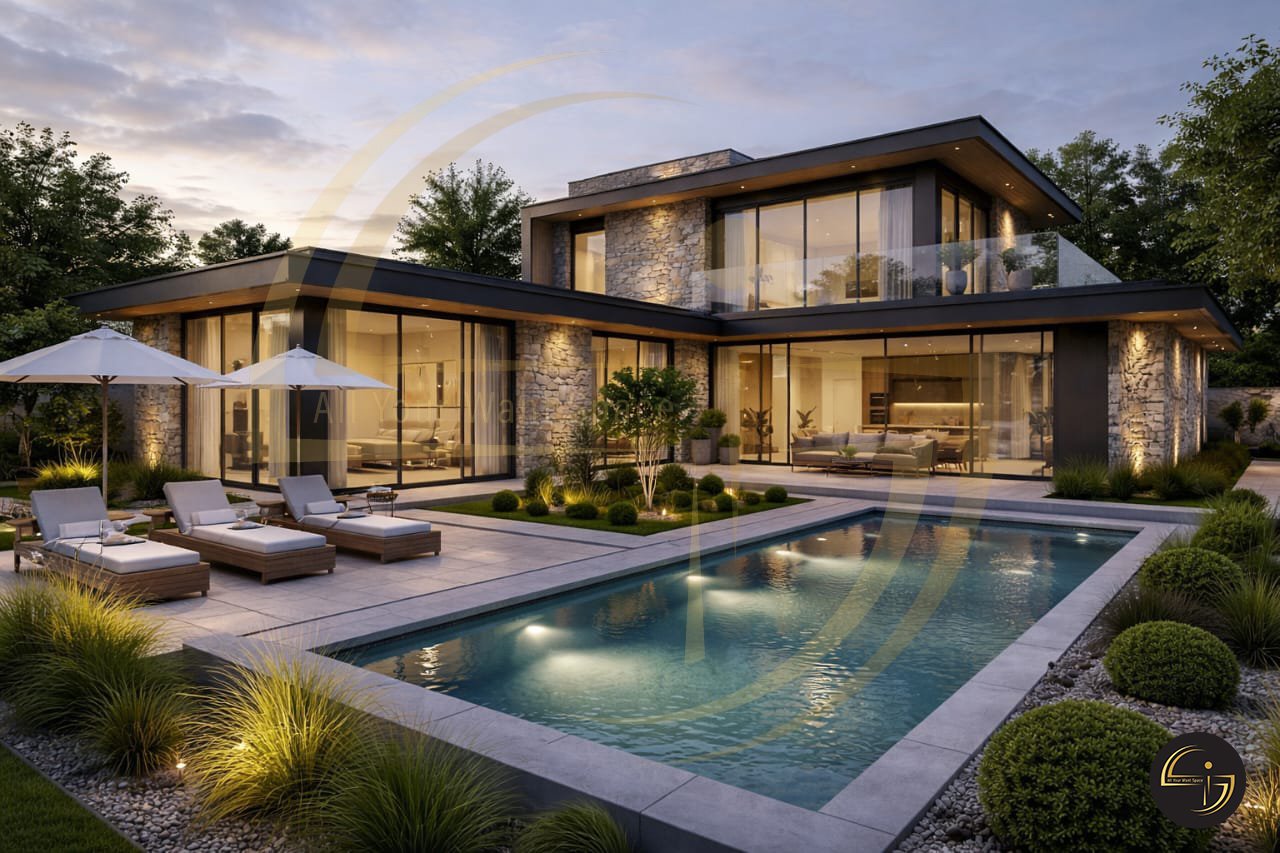 Luxury Modern House exterior view