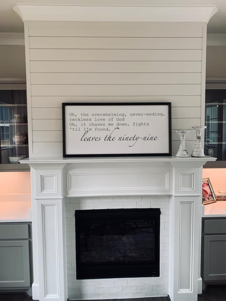 Faux beams and ship lap detail