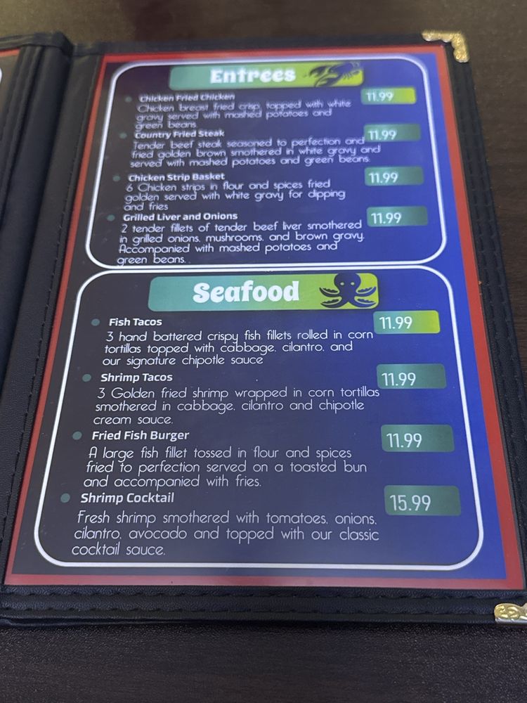 Shark Tank Lounge Menu Page 6