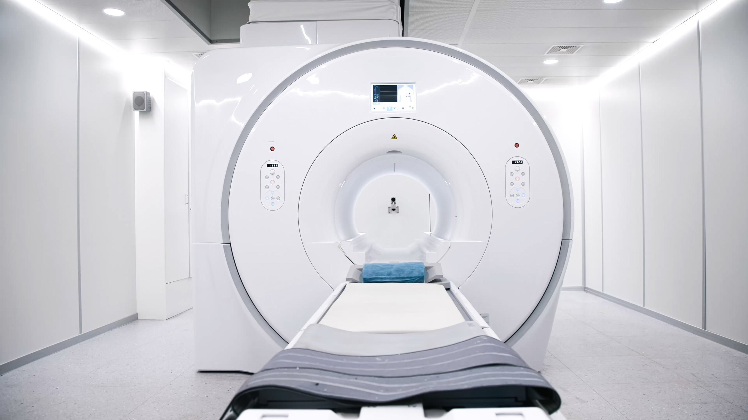 MRI machine in a hospital. Modern medical equipment for diagnostics and patient health. Concept of high-tech diagnostics for accurate and timely results.