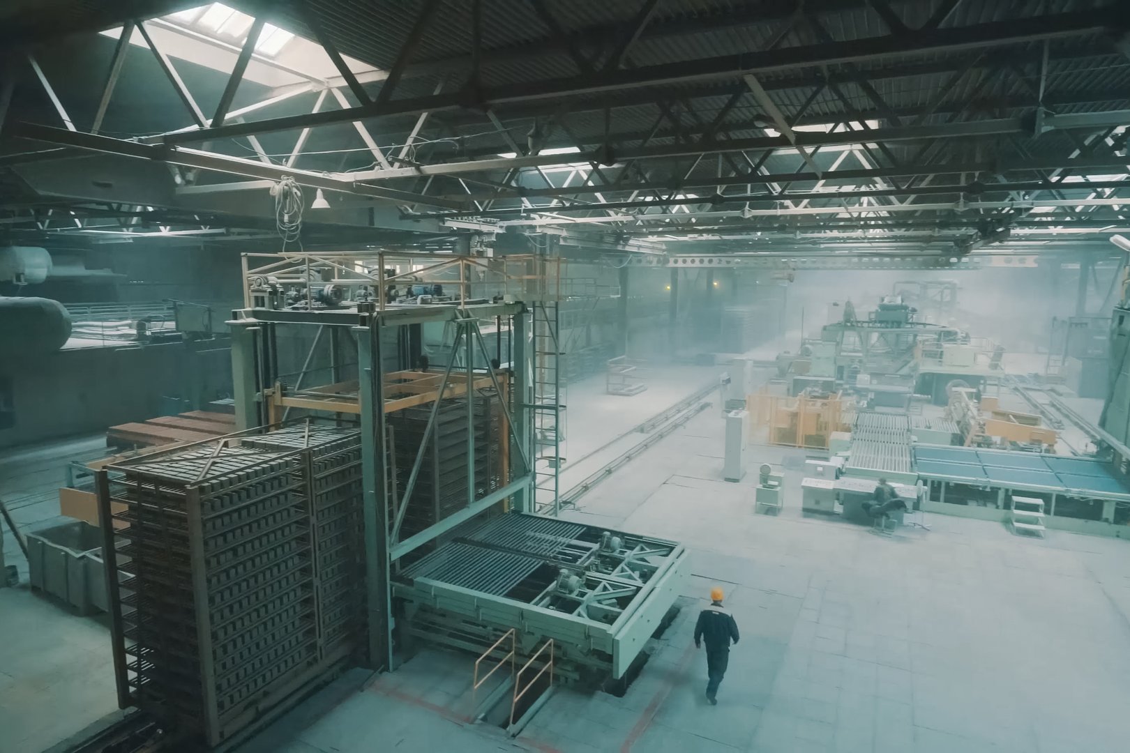 Brick production, hollow ceramic bricks factory. Brick production, bricks factory.