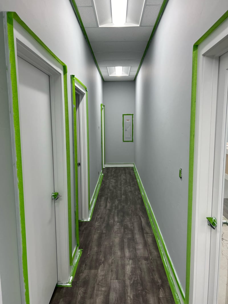 Home renovation project with drywall and painting in Cache Valley Utah