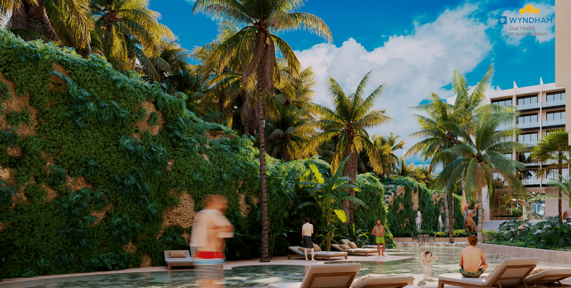 Piscina infinity Wyndham Xibalbá