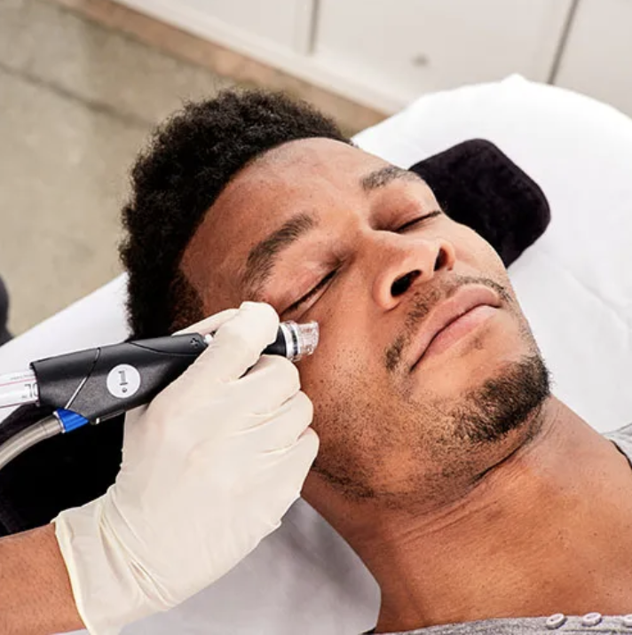 Special offer haircut and hydrafacial