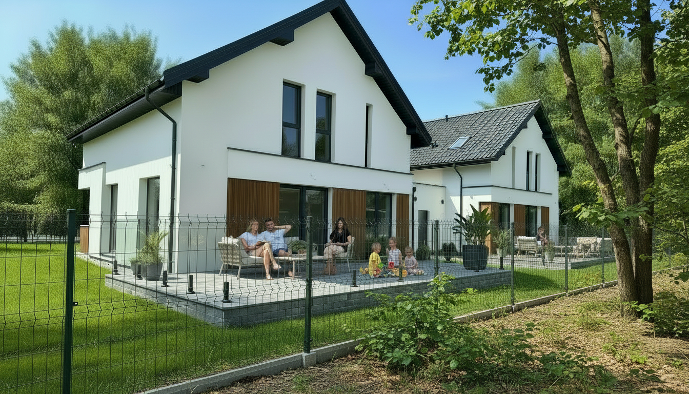 Wizualizacja Osiedle przy Wspólnej z lasem