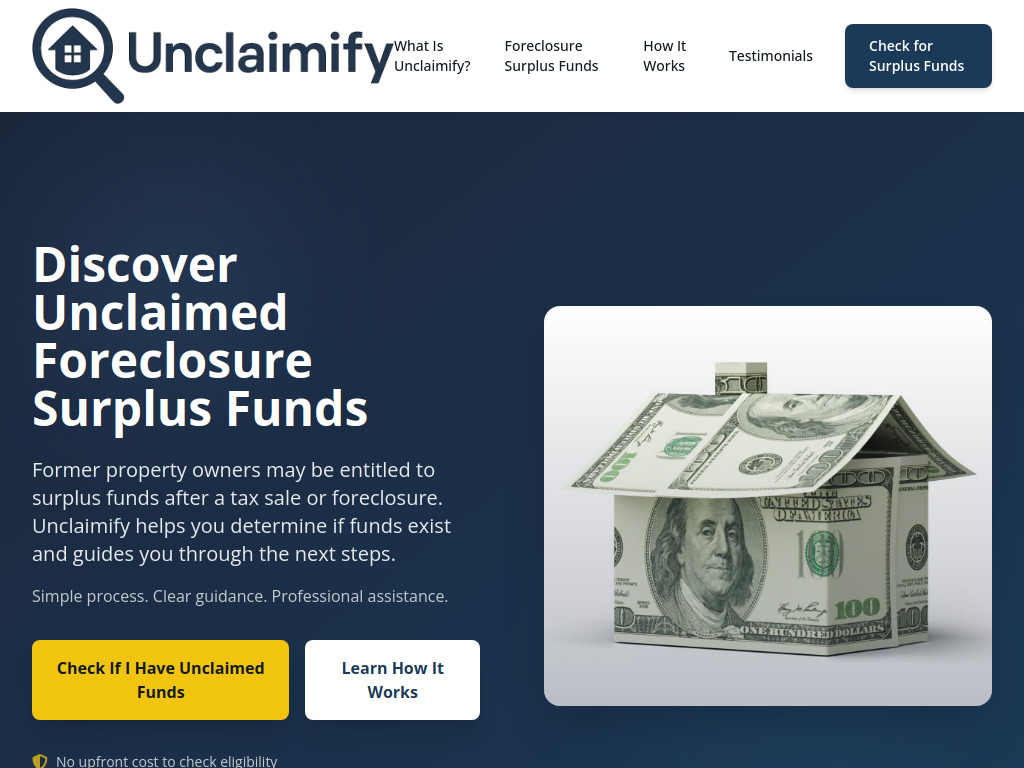 Unclaimify Website
