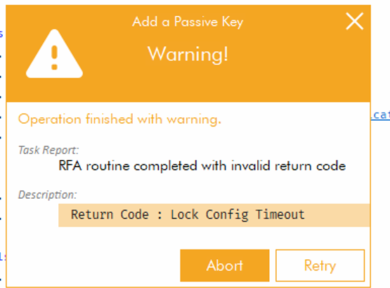 when see this mess key needs to be unlocked before can be learnt via obd  or  the RFA is not conencted back to normal and sill conencted via hw03c cables so obd add keys will not work till fixed