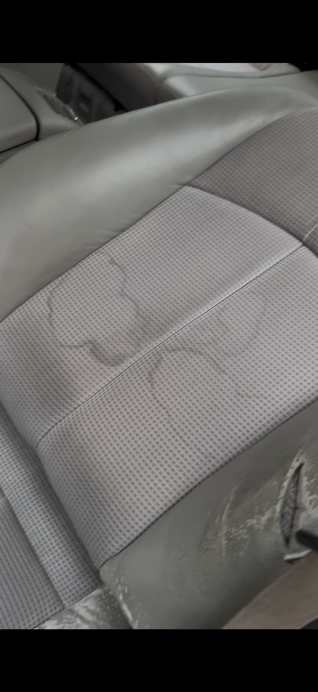 Auto Sitz vor der Reinigung