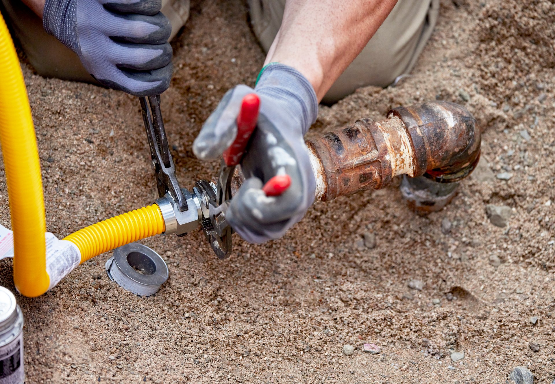 Licensed gas line repair and installation in Hunt County, TX