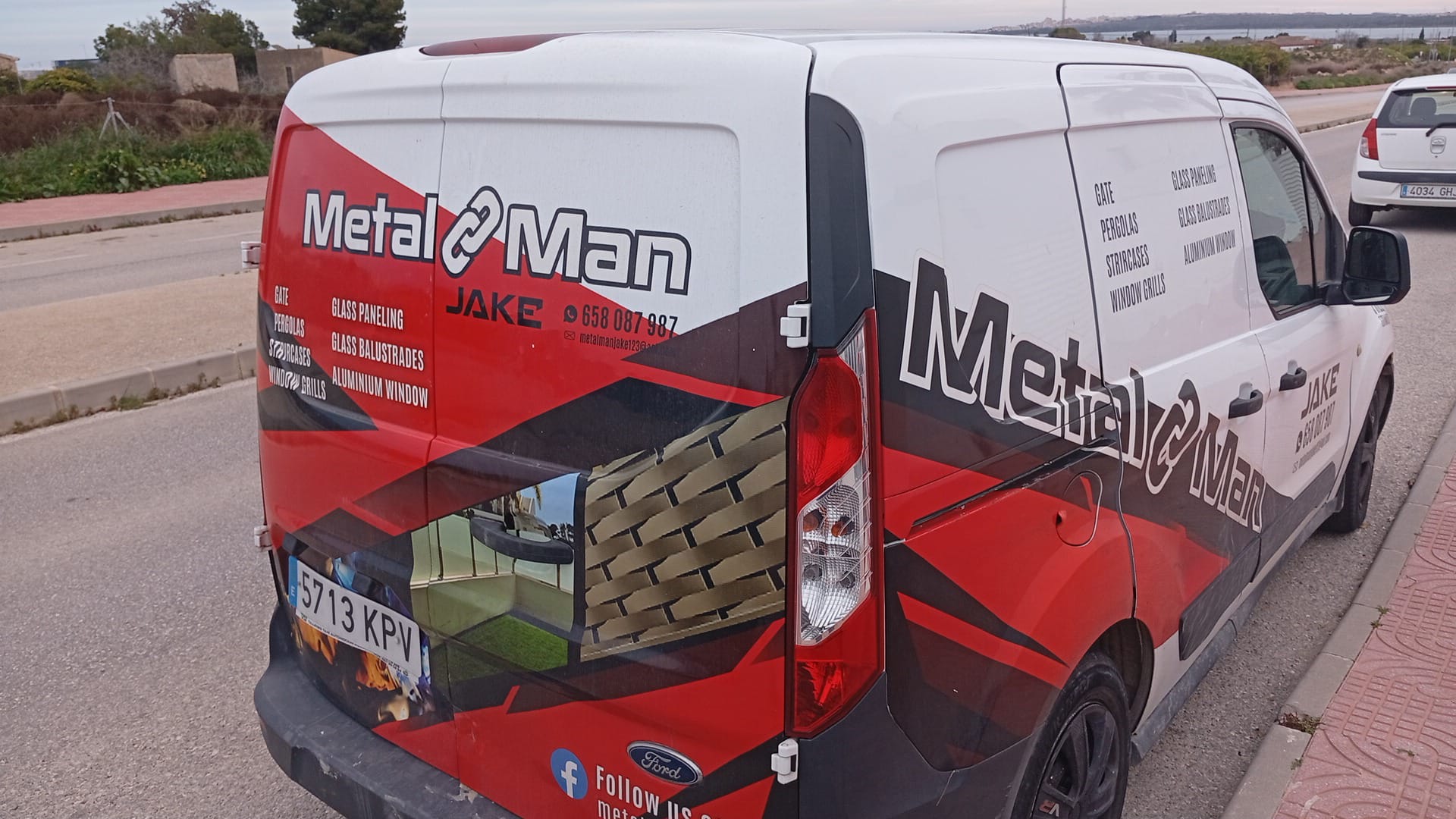 Metal Man Jake work van