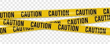 Caution warning tape roll