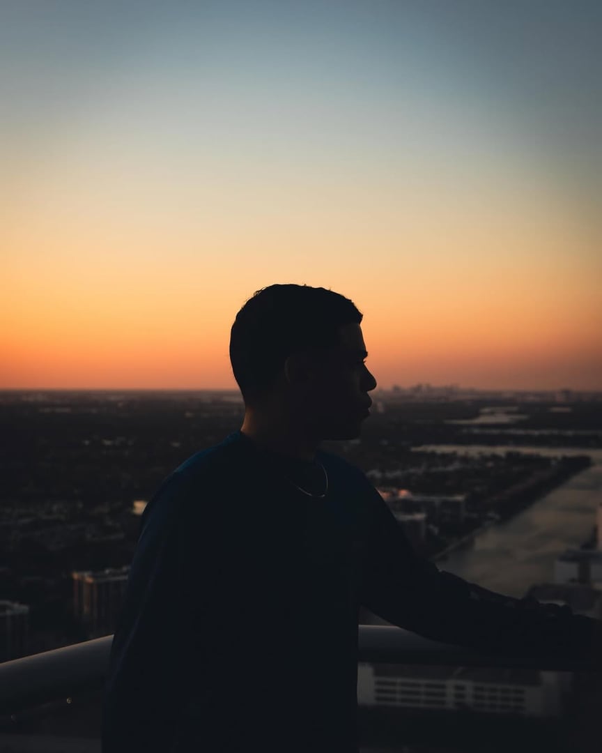 Studio, photographer and portrait of man with tablet for editing software, photoshoot and production. Happy, creative director and person with digital tech for media catalogue, photography and film