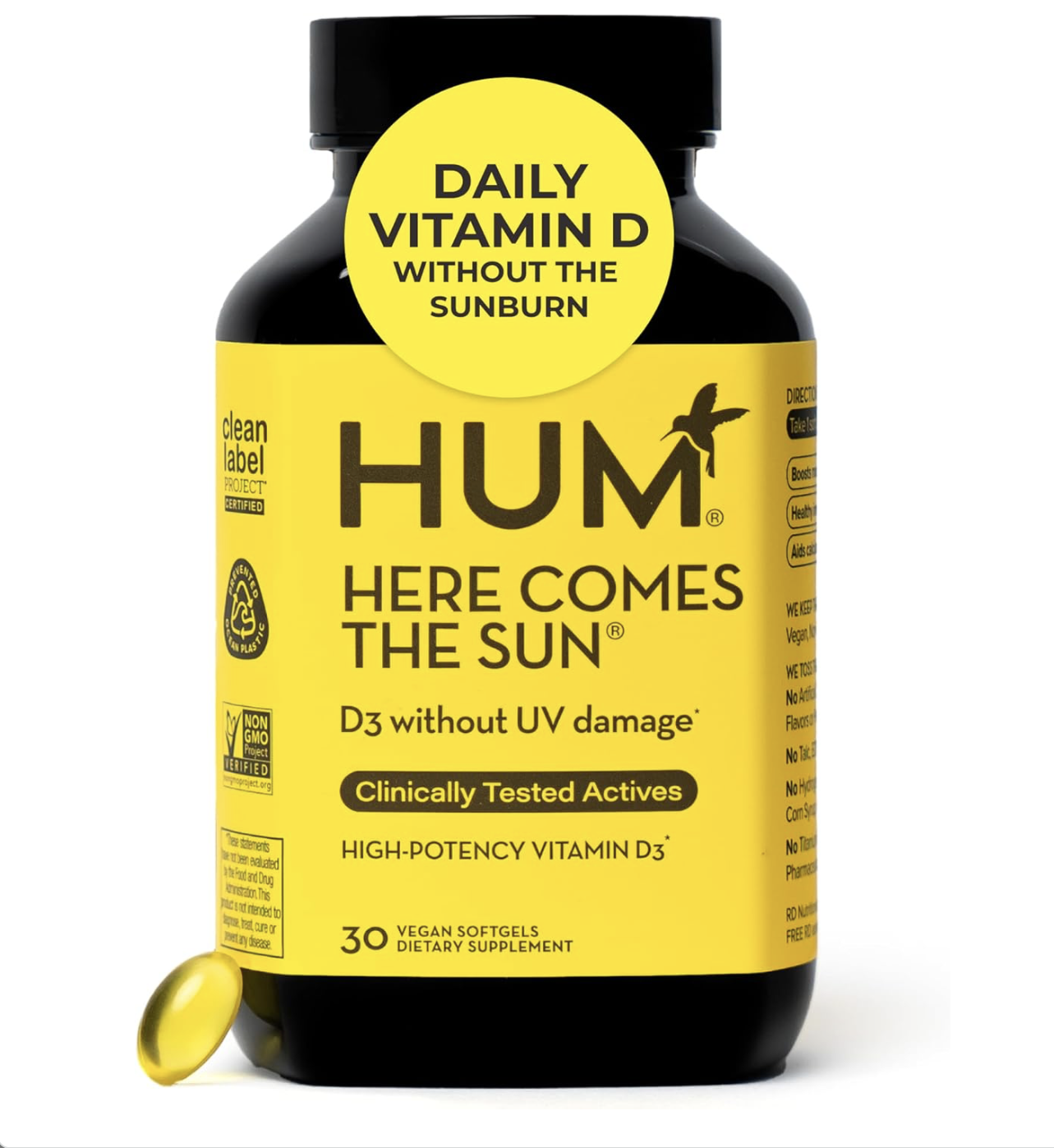 HUM Here Comes The Sun Vitamin D Supplement