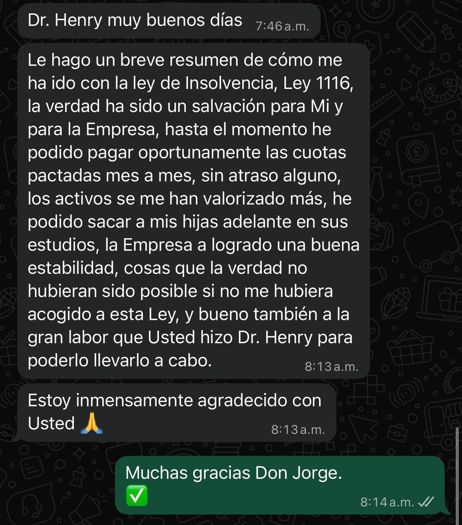 Testimonio de cliente - Chat de WhatsApp