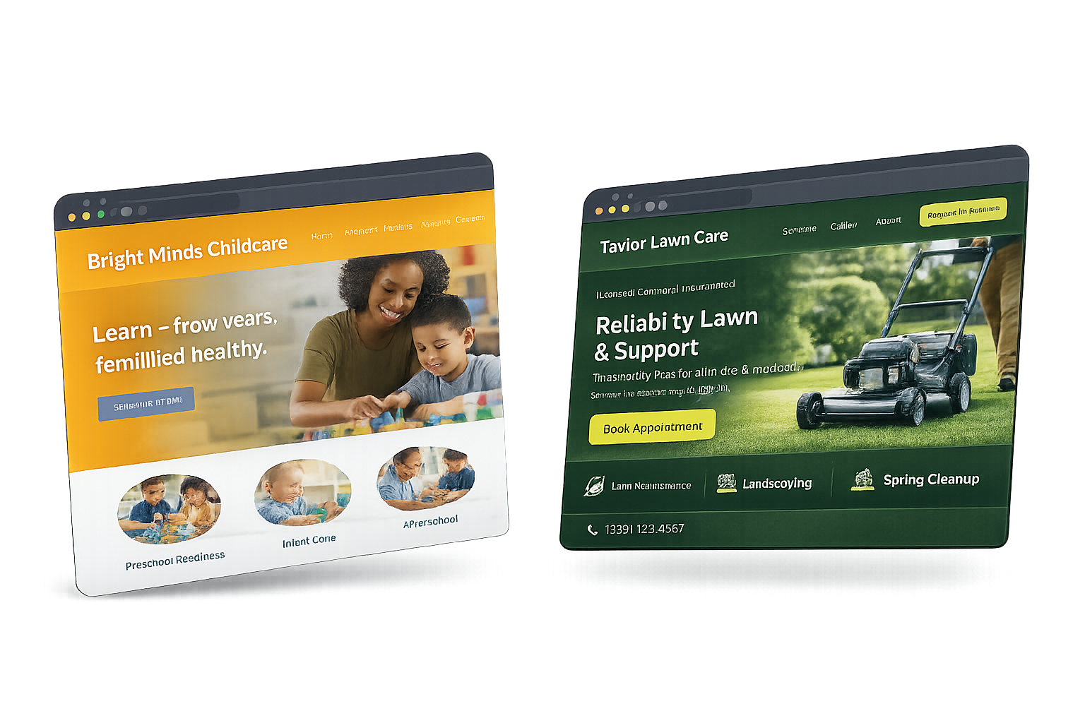 Client website example