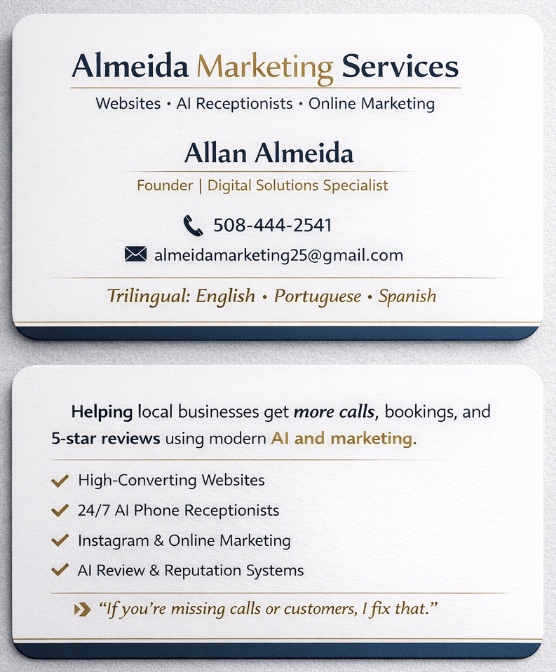 Almeida Marketing Business Card