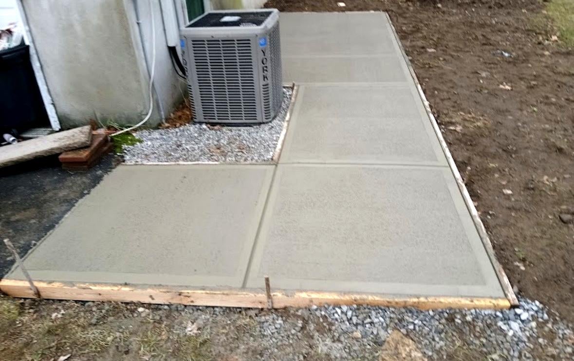 Sidewalk and walkway construction