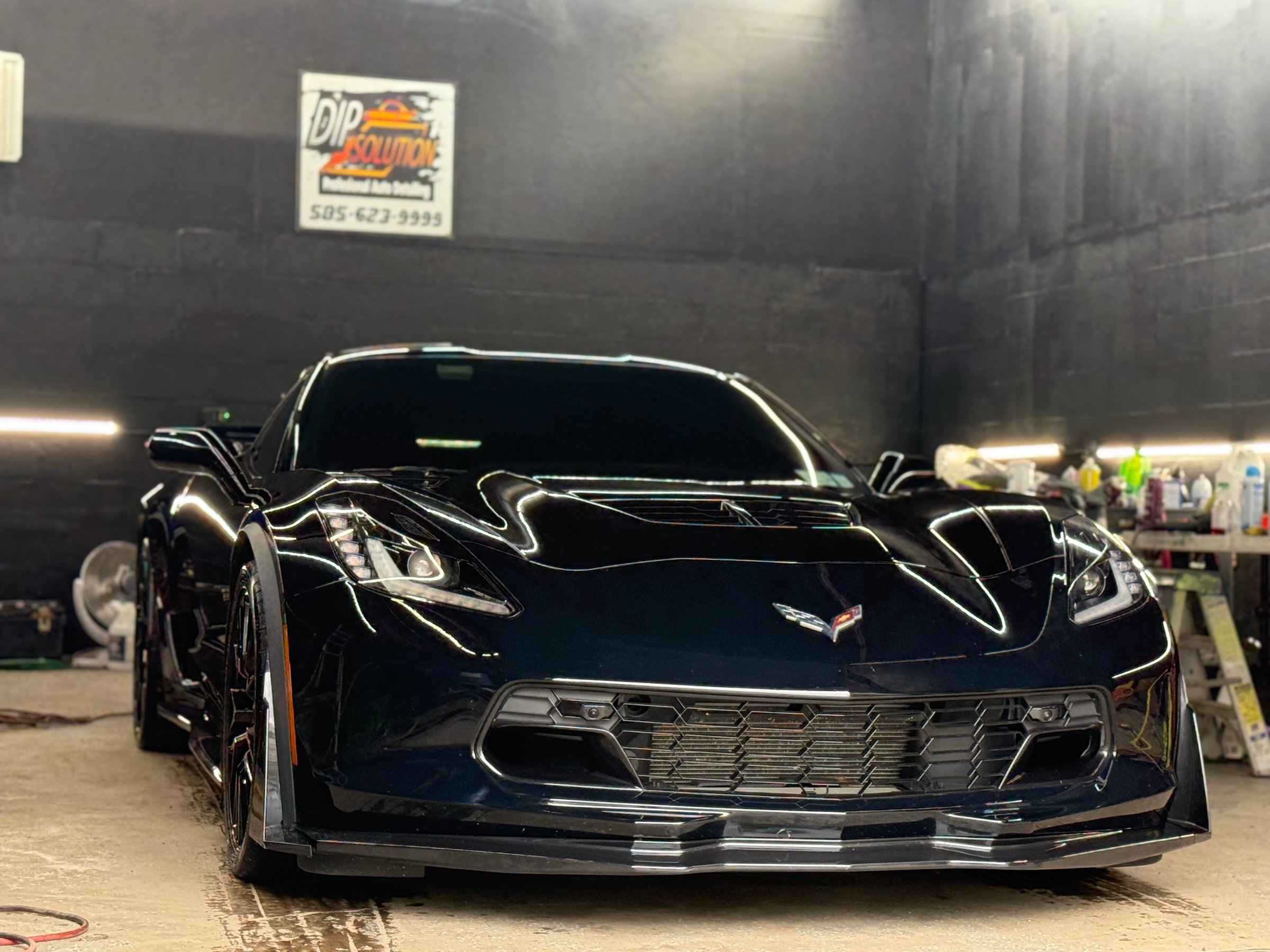 Dip Solution detailing work - vehicle before and after detailing