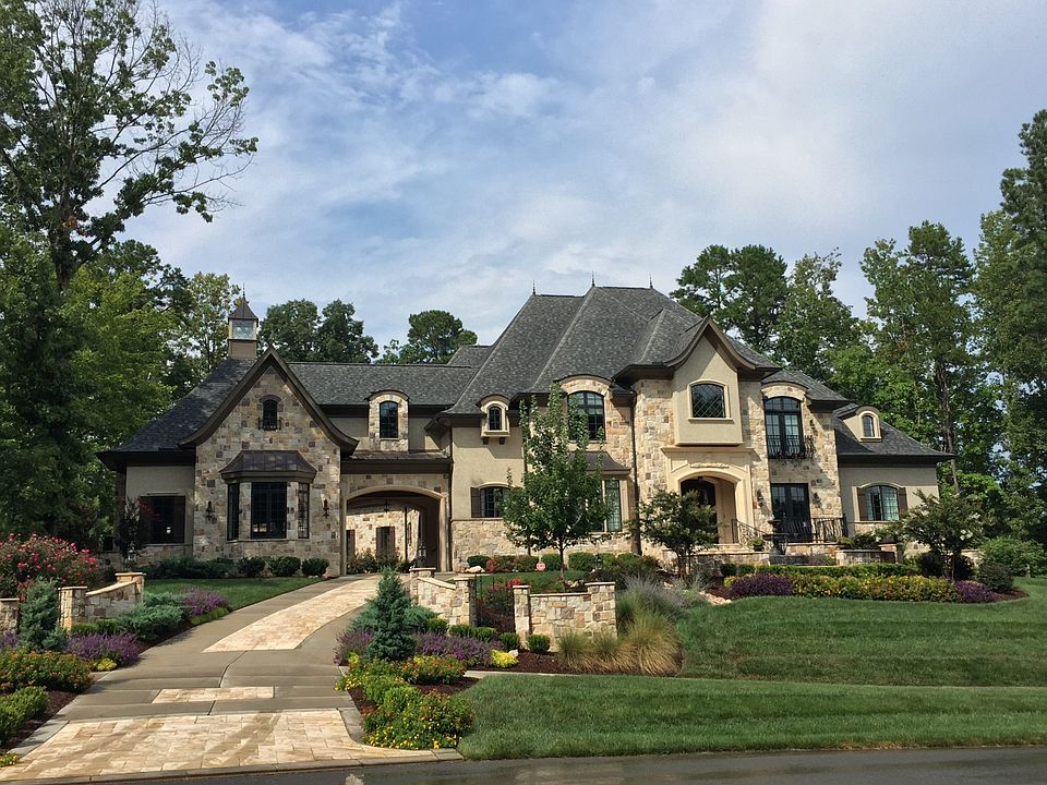 Luxury home exterior in Hasentree neighborhood