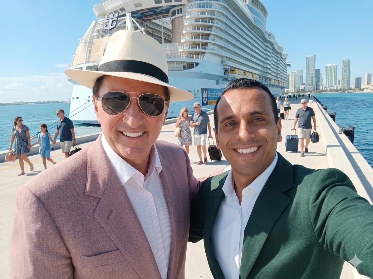 Renzo y Kevin en crucero