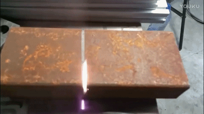 Laser rail cleaning demonstration