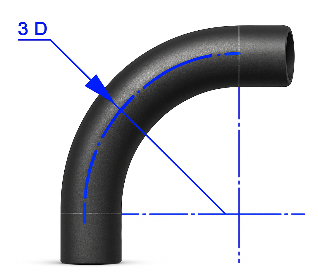 Curvas/Bend 3D pipe fitting