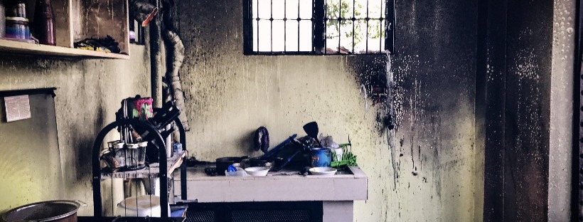 Laser rust cleaning fire damage