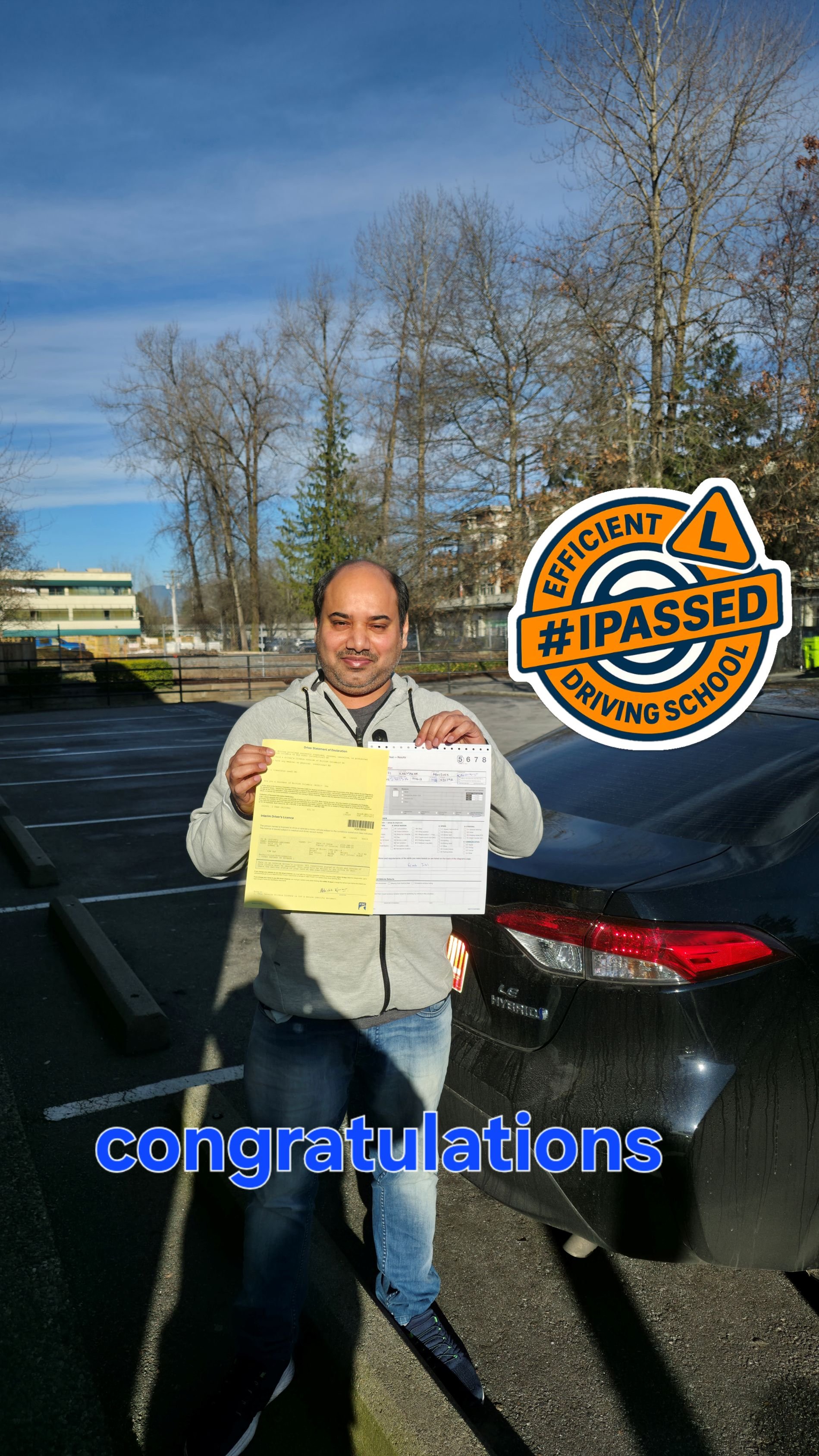 Success story from Efficient Driving School student